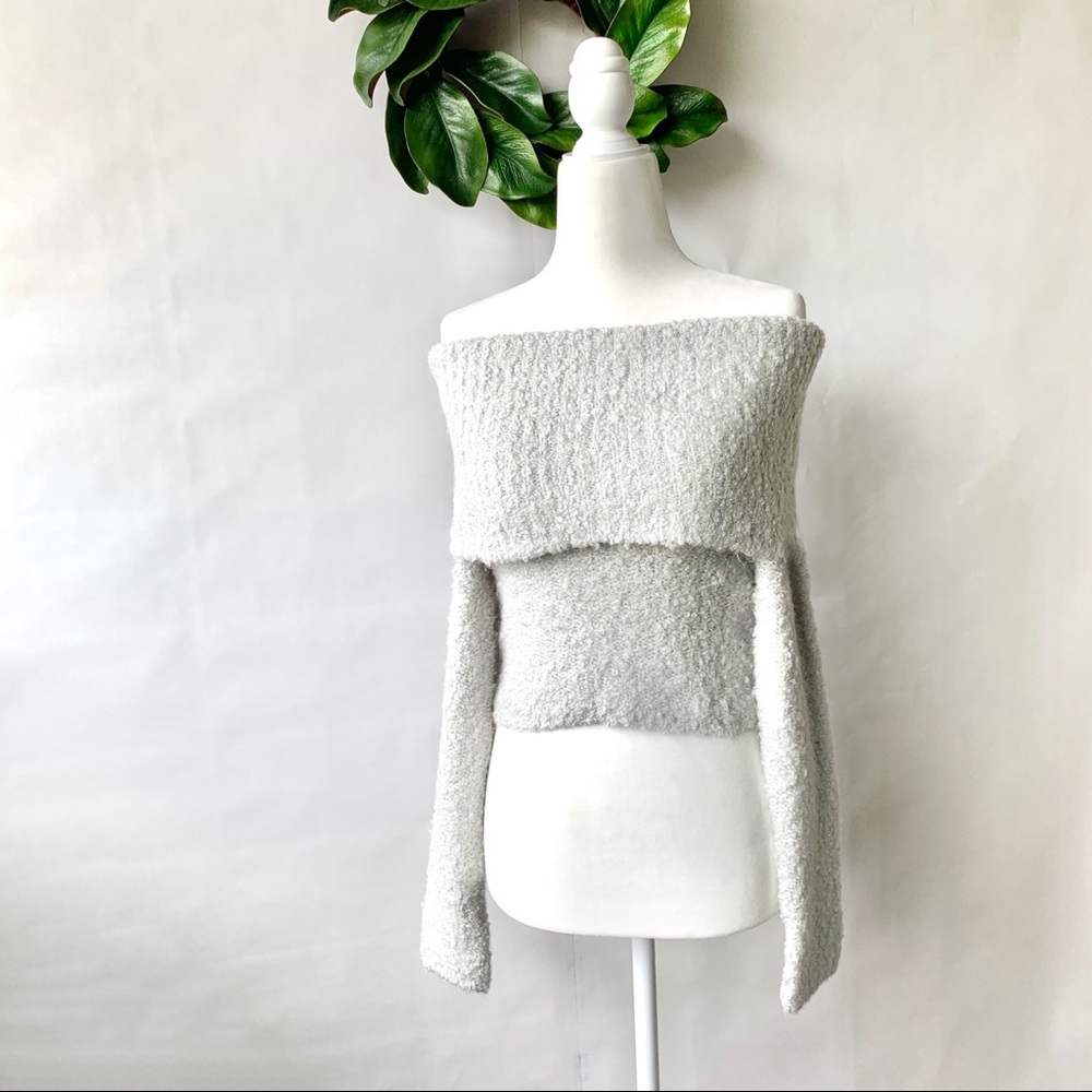 NWT UO Off the Shoulder Cropped Sweater - Picture 1 of 8